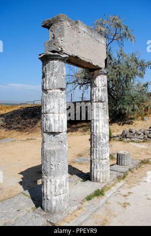 In der Ukraine. Die autonome Republik Krim. Die Ruinen der antiken griechischen Stadt Panticapaeum, gegründet von Milesians in Mount Mithridat. Kertsch. Stockfoto