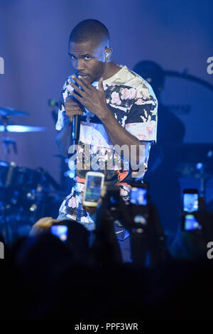 Frank Ocean live auf der BMW Welt in München (das einzige Konzert in Deutschland). Stockfoto