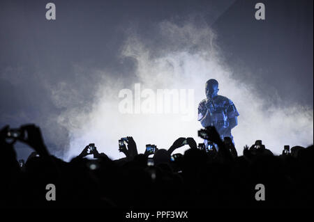 Frank Ocean live auf der BMW Welt in München (das einzige Konzert in Deutschland). Stockfoto