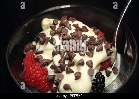 Vanille Pudding Parfait Stockfoto