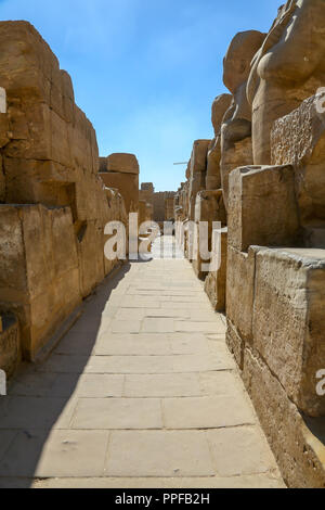 Der Karnak Tempel Komplex, auch als der Tempel von Karnak, in Theben, Luxor, Ägypten bekannt Stockfoto