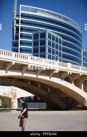 Stadt Tempe, AZ, Tempe Town Lake. Stadt Tempe, AZ, Tempe Town Lake, Phoenix AZ. Stockfoto