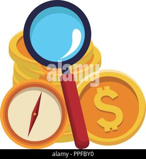 Büro und Business Elemente Stock Vektor