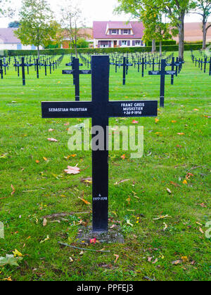 Fricourt deutschen Friedhof an der Somme Stockfoto