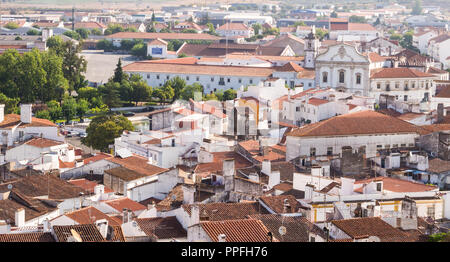 Estremoz, Portugal - 23 August 2018: Panoramablick von Estremoz in der Region Alentejo, Portugal. Stockfoto