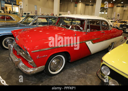 ISTANBUL, Türkei - 01. JULI 2018: Plymouth Anzeige an Istanbul klassisches Automobil Festival Stockfoto