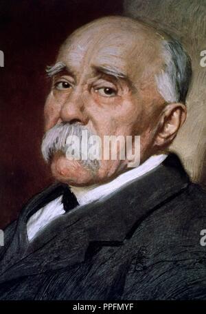 Georges Benjamin Clemenceau (1841-1929), französischer Politiker. Stockfoto