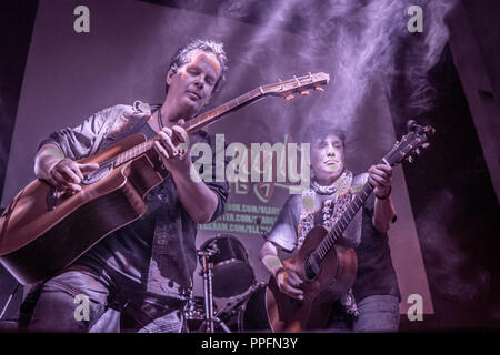 Mailand, Italien - 23 September, 2018: Die amerikanische Rock Sänger und Musiker ERIC MARTIN führt bei der Schlachtung Club. Brambilla Simone Live News Fotograf Stockfoto