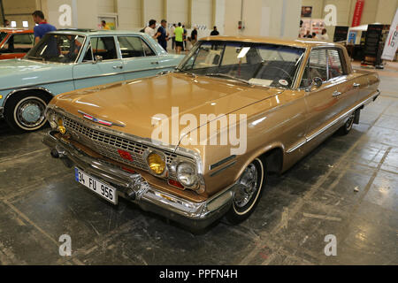 ISTANBUL, Türkei - 01. JULI 2018: Chevrolet Anzeige an Istanbul klassisches Automobil Festival Stockfoto