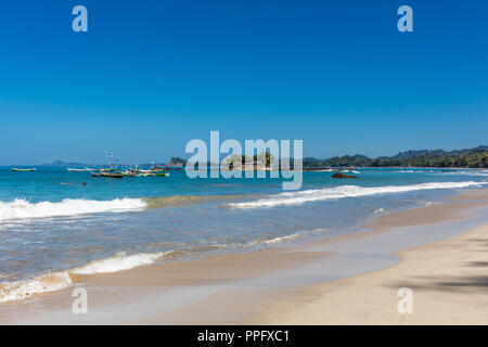 Ngapali Beach in der Nähe von Thandwe im Rakhine-Staat in Myanmar (Burma) Stockfoto