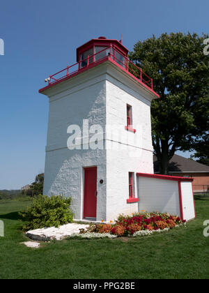 Goderich Leuchtturm am Lake Huron, Ontario Stockfoto