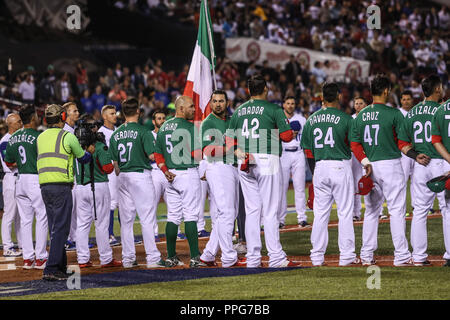 Mexiko Team. Equipo de Mexico. Edgar Gonzalez (9), Jesus Quiroz (17), Alex Verdugo (27), Brandon Laird (5), Adrian Gonzalez (23), Hildesheimer Amador (4 Stockfoto