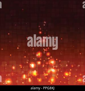 Abstrakter roter Hintergrund. Lichtblitz. Brandauslegung. Vektorabbildung. Stock Vektor