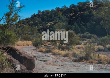 Straße in das Palm Valley, MacDonnell Ranges, Nothern Territory, Australien Stockfoto