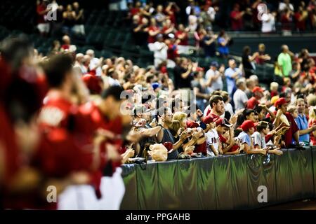 Chase Field Stadion, Heimat von Arizona Diamondbacks Major League Baseball Franchise, MLB. Zentrum von Phoenix Arizona in den USA, USA. (Foto: Lu Stockfoto