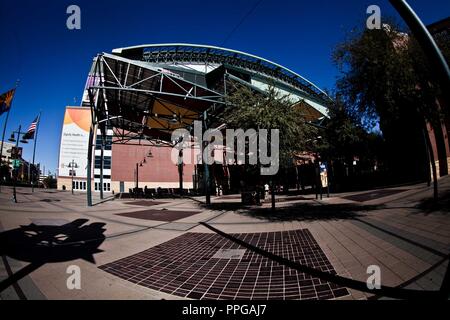 Chase Field Stadion, Heimat von Arizona Diamondbacks Major League Baseball Franchise, MLB. Zentrum von Phoenix Arizona in den USA, USA. (Foto: Lu Stockfoto