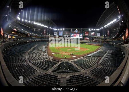 Chase Field Stadion, Heimat von Arizona Diamondbacks Major League Baseball Franchise, MLB. Zentrum von Phoenix Arizona in den USA, USA. (Foto: Lu Stockfoto
