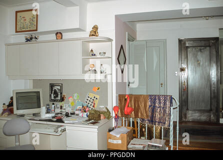 1990 von NEW YORK CITY Apartment Home Office, NYC, USA Stockfoto