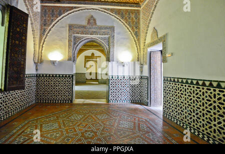 Alcazar von Sevilla (Real Alcazar De Sevilla). Cuarto del Príncipe. Spanien Stockfoto