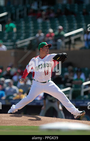 Rodrigo Lopez picher abridor.. Mexiko vs Italia, 2013 World Baseball Classic, Estadio Salt River Feld en Scottsdale, Arizona,7 marzo 2013 de... phot Stockfoto