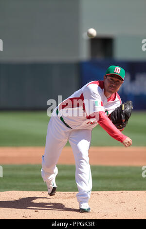 Rodrigo Lopez picher abridor.. Mexiko vs Italia, 2013 World Baseball Classic, Estadio Salt River Feld en Scottsdale, Arizona,7 marzo 2013 de... phot Stockfoto