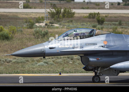 China. 26 Sep, 2018. Die F-16 Fighter NATO Tiger Meet 2016 in Spanien, 22. Mai 2016 gesehen werden kann. Credit: SIPA Asien/ZUMA Draht/Alamy leben Nachrichten Stockfoto