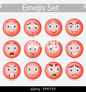Emoji-zeichen Stock Vektor