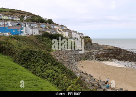 Dolau Beach, New Quay, Cardigan Bay, Ceredigion, Wales, Großbritannien, USA, UK, Europa Stockfoto