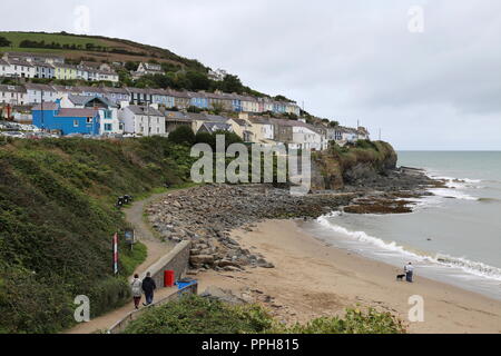 Dolau Beach, New Quay, Cardigan Bay, Ceredigion, Wales, Großbritannien, USA, UK, Europa Stockfoto