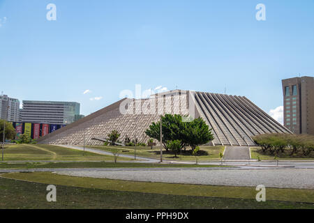 Claudio Santoro Nationaltheater - Brasilia, Distrito Federal, Brasilien Stockfoto