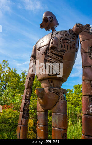 Tokyo, Japan - 29. April 2018: Die Statue der Roboter aus der Studio Ghibli Film "Laputa: Castle in den Himmel' bei Ghibli Museum Stockfoto