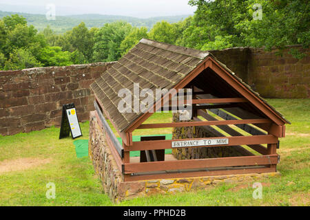 Mine, Alte New-Gate Gefängnis & Kupfer Mine archäologische Bewahren, Connecticut Stockfoto