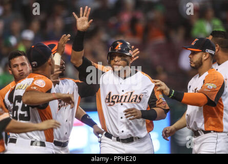 Rene Reyes de Venezuela, durante el Partido de Beisbol de la Serie del Caribe entre Alazanes de Granma Kuba vs las Águilas del Zulia Venezuela en el N Stockfoto