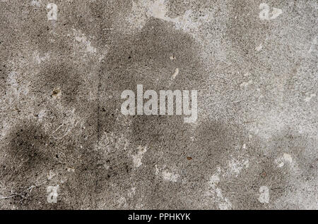 Alte grungy Textur, graue Betonwand. Stockfoto