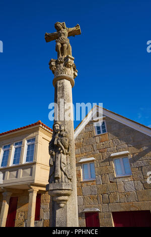 Combarro Kreuz galizischen Dorf in Pontevedra in Galicien Spanien Stockfoto