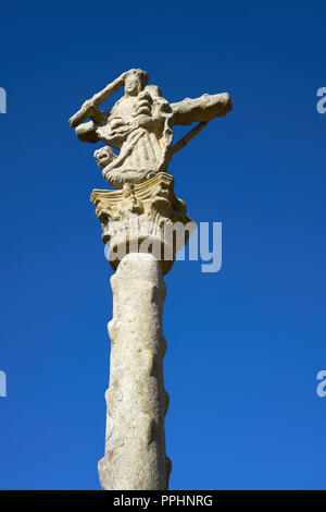 Combarro Kreuz galizischen Dorf in Pontevedra in Galicien Spanien Stockfoto