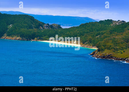 Islas Cies Inseln San Martino Insel in Vigo in Galicien Spanien Stockfoto