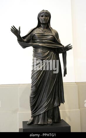 Livia Drusila (59/58 v. Chr.-20 AD) oder Julia Augusta. Ehefrau von Kaiser Augustus. Theater von Herculaneum. Archäologischen Nationalmuseum. Neapel. Italien. Stockfoto