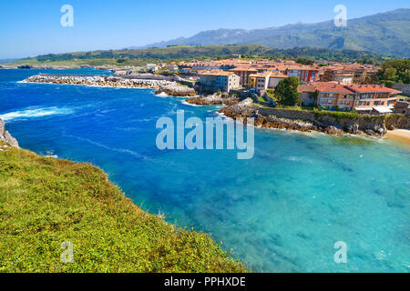 El Llanes Sablon Strand in Asturien, Spanien Stockfoto