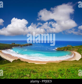 Torimbia Strand in Asturien in der Nähe von Llanes Spanien Stockfoto