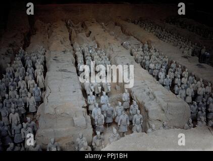 ESCULTURA - EJERCITO DE TERRACOTTA - SIGLO III AC-DINASTIA QUINT. Lage: MAUSOLEO DE Qin Shi Huang. Stockfoto