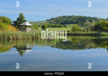See in lokalen Naturschutzgebiet im East Devon AONB Stockfoto