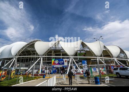 Aspekte der Panamerikanischen Stadion oder Stadion von Los Charros de Jalisco, vor Beginn der morgigen Baseball party Serie del Caribe 2018 zu werden. Stockfoto