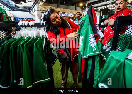 Aspekte der Panamerikanischen Stadion oder Stadion von Los Charros de Jalisco, vor Beginn der morgigen Baseball party Serie del Caribe 2018 zu werden. Stockfoto