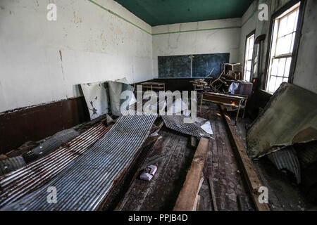 Pilares Dorf Nacozari, Sonora, Mexiko. verlassene Minenstadt, Ghost Town, Dorf allein. (Foto: LuisGutierrez) pueblo Pilares de Nacozari SON Stockfoto