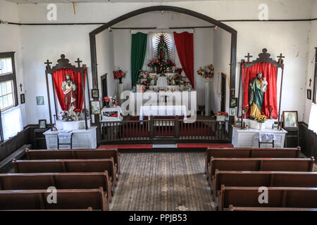Pilares Dorf Nacozari, Sonora, Mexiko. verlassene Minenstadt, Ghost Town, Dorf allein. (Foto: LuisGutierrez) pueblo Pilares de Nacozari SON Stockfoto