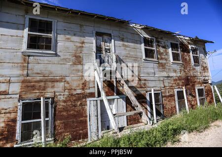 Pilares Dorf Nacozari, Sonora, Mexiko. verlassene Minenstadt, Ghost Town, Dorf allein. (Foto: LuisGutierrez) pueblo Pilares de Nacozari SON Stockfoto