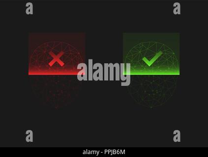 Gesicht Symbol Scannen Stock Vektor