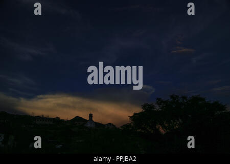 Pilares Dorf Nacozari, Sonora, Mexiko. verlassene Minenstadt, Ghost Town, Dorf allein. (Foto: LuisGutierrez) pueblo Pilares de Nacozari SON Stockfoto