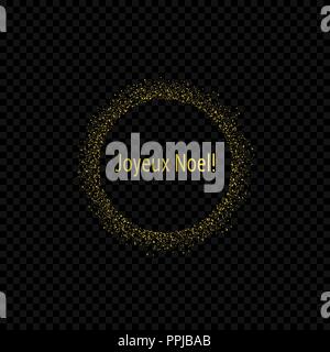 Französisch Weihnachten Aufkleber Stock Vektor